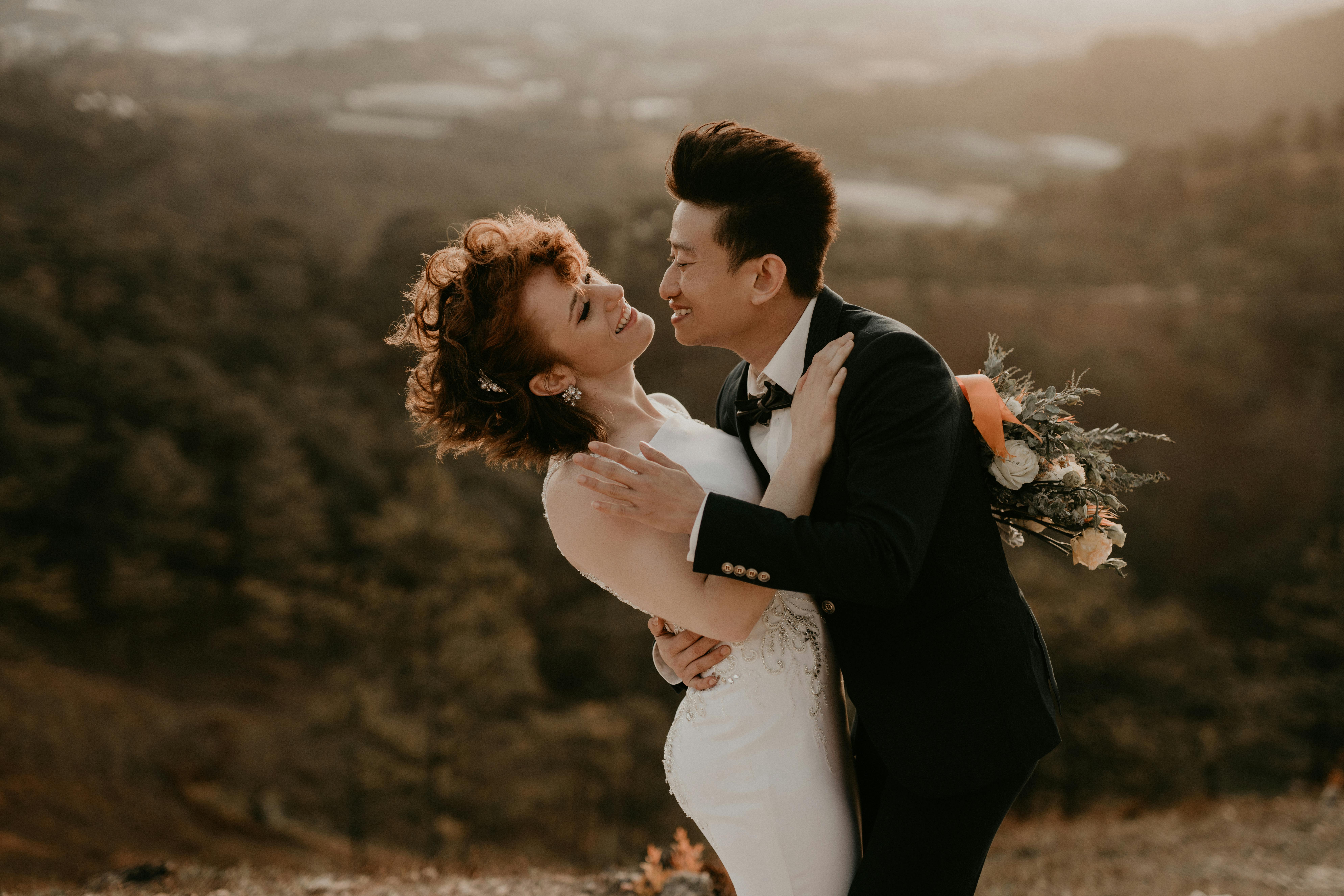 Pareja en su boda